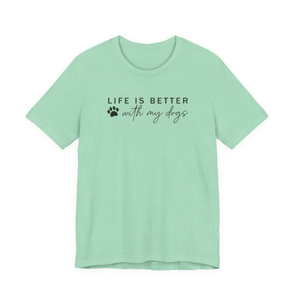Dog Mom Tee | Unisex Graphic Tee | White Bella Canvas 3001 | XS–5XL