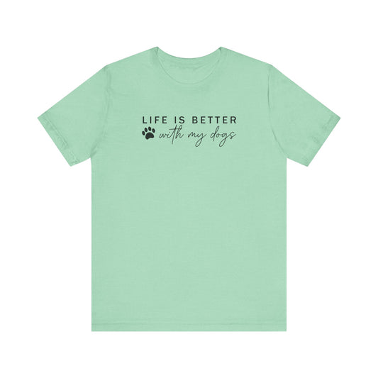 Dog Mom Tee | Unisex Graphic Tee | White Bella Canvas 3001 | XS–5XL