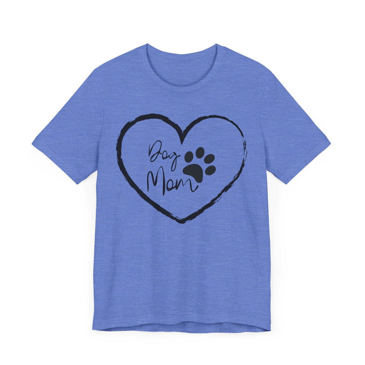 Dog Mom Heart Tee, Funny Pet Lover Shirt, Gift for Dog Moms, Cute Animal Tee, Pet Themed Apparel