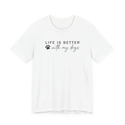 Dog Mom Tee | Unisex Graphic Tee | White Bella Canvas 3001 | XS–5XL