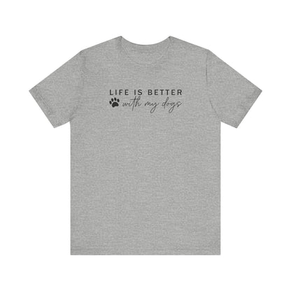 Dog Mom Tee | Unisex Graphic Tee | White Bella Canvas 3001 | XS–5XL